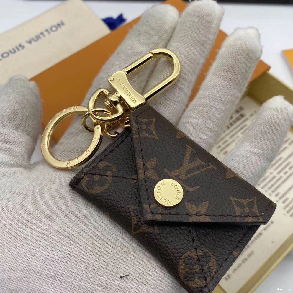 CHARM VUITTON BAG POUCH AND KIRIGAMI LOUIS KEY HOLDER 0729